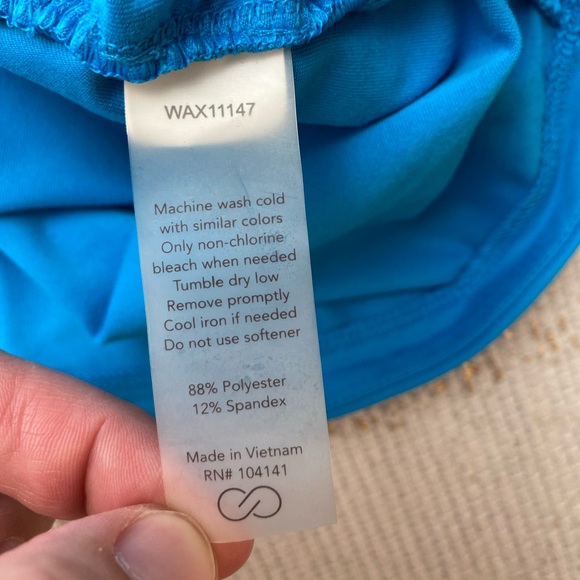 CALIA By Carrie Underwood Blue Razorback Tank | Size Large - Picture 9 of 10